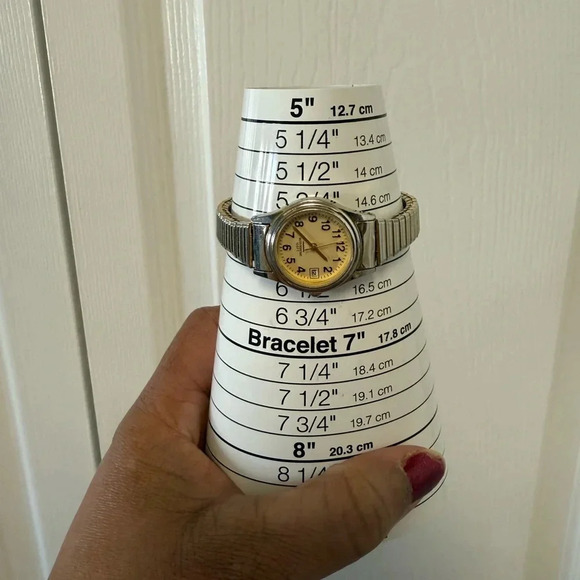 Vintage MZ Berger Gold Tone Stainless Steel Women Flex Band Wrist Watch WS16 - Picture 12 of 12
